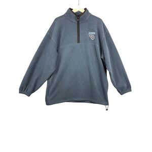 NFL Tennessee Titans Mens XL Fleece Quarter Zip Pullover Blue VF ImageWear